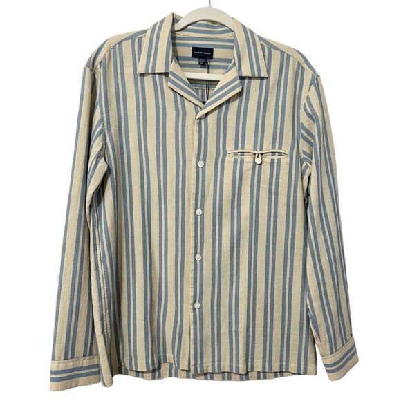 Club Monaco New !! Striped Long-Sleeve Button-Down Shirt Small Men’s - Picture 2 of 13